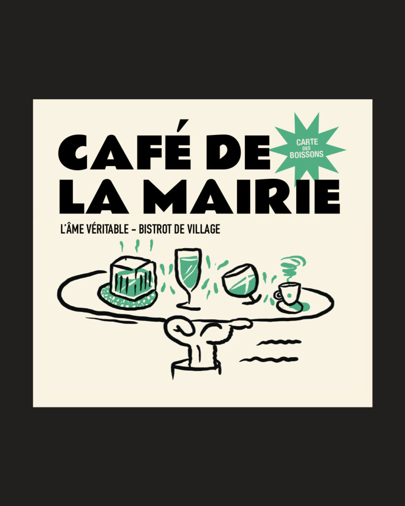 Présentation de la carte-cafe-de-la-mairie-graphic-design